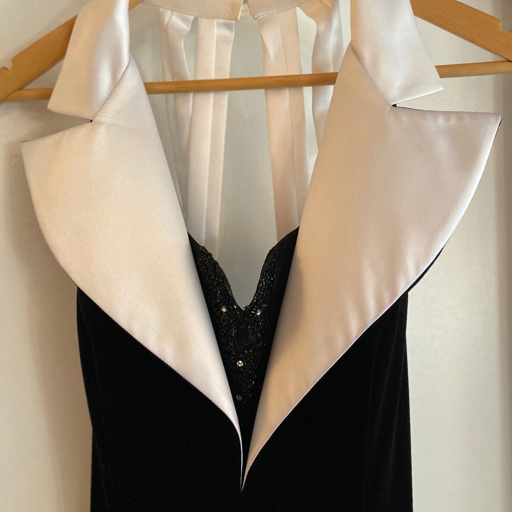 VELVET EVENING DRESS - Picture 4 of 7